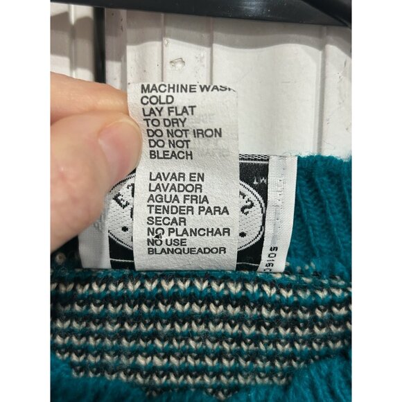Vintage Teal Teddy Bear Sweater Classic Tee Essentials Womens Size Medium - Picture 8 of 9